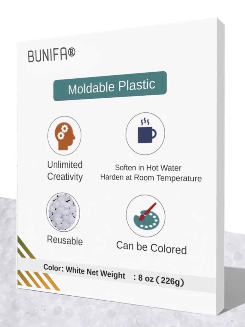 BUNIFA Moldable Plastic DIY Crafting Mold Making Molds Cosplay Costumes Jewelry